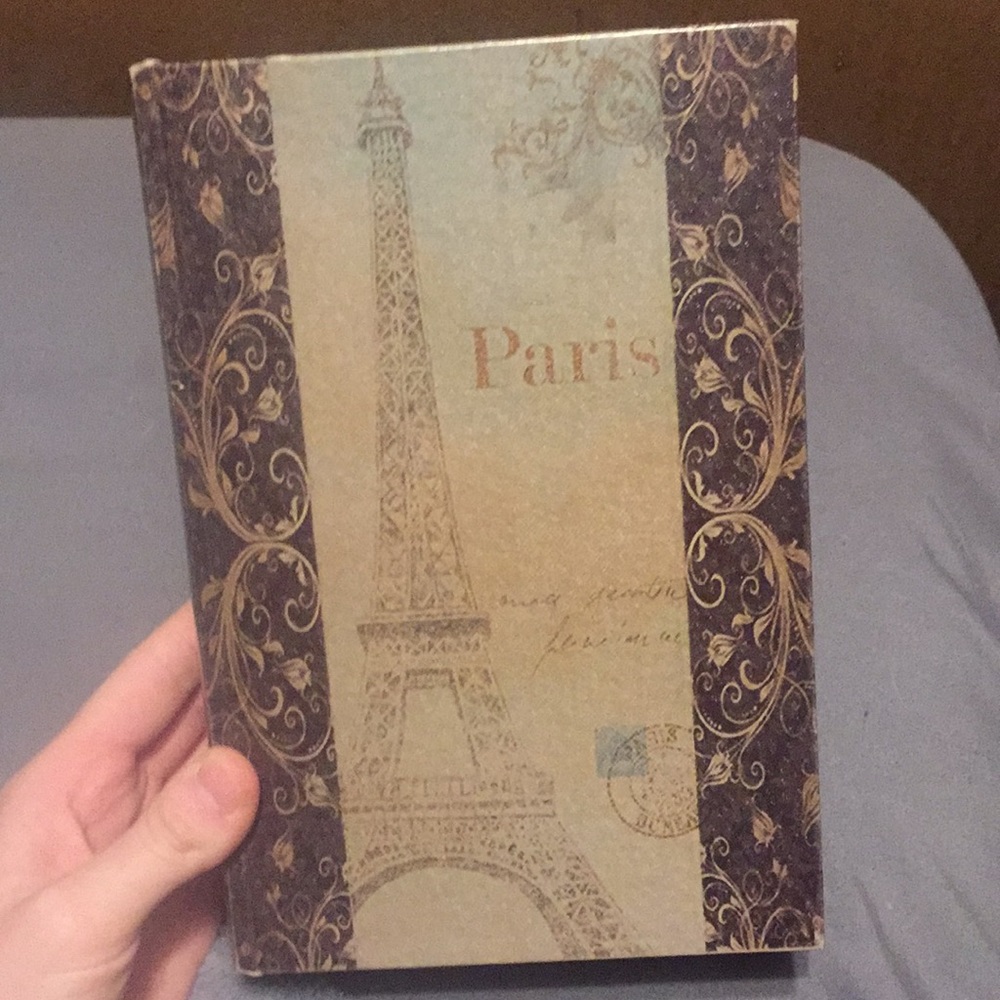 Medium Paris mock book box 3/$20